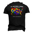 All 63 Us National Parks For Campers Hikers Walkers Men's 3D T-Shirt Back Print Black