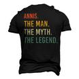 Annis Name Shirt Annis Family Name Men's 3D Print Graphic Crewneck Short Sleeve T-shirt Black