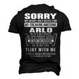 Arlo Name Sorry My Heart Only Beats For Arlo Men's 3D T-shirt Back Print Black