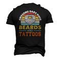 Awesome Dads Have Beards And Tattoo Men's 3D T-Shirt Back Print Black