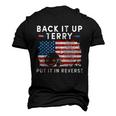 Back Up Terry Put It In Reverse Firework Funny 4Th Of July Independence Day Men's 3D Print Graphic Crewneck Short Sleeve T-shirt Black