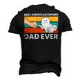 Best American Eskimo Dad Ever Funny American Eskimo Dad Men's 3D Print Graphic Crewneck Short Sleeve T-shirt Black