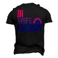 Bi Wife Energy Bisexual Pride Bisexual Rainbow Flag Bi Pride V2 Men's 3D T-shirt Back Print Black