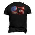 Bigfoot American Flag Sasquatch 4Th July Men's 3D T-Shirt Back Print Black