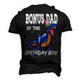 Mens Bonus Dad Of The Birthday Boy Matching Father Bonus Dad Men's 3D T-shirt Back Print Black