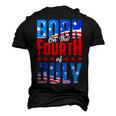 Born On The Fourth Of July 4Th Of July Birthday Patriotic Men's 3D T-shirt Back Print Black