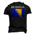 Bosnia-Herzegovina Bosnian Flag Bosnian Pride Bosnian Roots Men's 3D T-Shirt Back Print Black