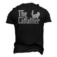 The Catfather Cat Dad For Men Cat Lover Men's 3D T-Shirt Back Print Black