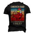 Chicken Chicken Chicken Dad Like A Regular Dad Farmer Poultry Father Day_ V8 Men's 3D Print Graphic Crewneck Short Sleeve T-shirt Black