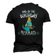 Dad Of The Birthday Mermaid Mermaid Birthday Party Tee Men's 3D T-Shirt Back Print Black