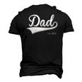 Dad Est 2015 Fathers Day Birthday Daddy Established 2015 Men's 3D T-Shirt Back Print Black Dad Est 2015 Fathers Day Birthday Daddy Established 2015 Men's 3D T-Shirt Back Print Black