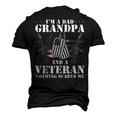 I Am A Dad Grandpa Veteran Fathers Day Men's 3D T-Shirt Back Print Black