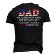 Dad Happy Fathers Day No Matter How Hard Life Gets At Least Men's 3D T-Shirt Back Print Black