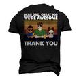 Dear Dad Great Job Were Awesome Thank You Men's 3D T-Shirt Back Print Black