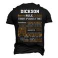 Dickson Name Dickson Born To Rule Men's 3D T-shirt Back Print Black