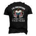 Im Drinking For Two This Year Pregnancy 4Th Of July Men's 3D T-Shirt Back Print Black