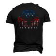Eagle American Flag Vintage Independence Day 4Th Of July Usa Men's 3D T-Shirt Back Print Black