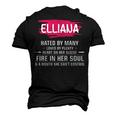 Elliana Name Elliana Hated By Many Loved By Plenty Heart On Her Sleeve Men's 3D T-shirt Back Print Black