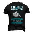 Father Grandpa Fatherdaughter Not Aways Eye To Eye 185 Family Dad Men's 3D Print Graphic Crewneck Short Sleeve T-shirt Black