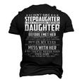 Father Grandpa Step Dad I Have A Freaking Awesome Daughter 118 Family Dad Men's 3D Print Graphic Crewneck Short Sleeve T-shirt Black