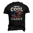 Mens For Fathers Day Tee Fishing Reel Cool Daddy Men's 3D T-Shirt Back Print Black