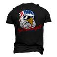 You Free Tonight Bald Eagle American Flag Happy 4Th Of July V2 Men's 3D T-Shirt Back Print Black