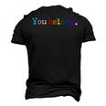 Gay Pride Lgbt Support And Respect You Belong Transgender V2 Men's 3D T-Shirt Back Print Black