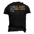 Girls Just Wanna Have Fundamental Rights V2 Men's 3D T-Shirt Back Print Black