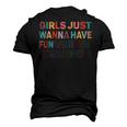 Girls Just Want To Have Fundamental Human Rights Feminist V2 Men's 3D T-Shirt Back Print Black