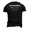 Government Very Bad Would Not Recommend Men's 3D T-Shirt Back Print Black