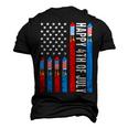 Happy 4Th Of July American Flag Fireworks Patriotic Outfits Men's 3D T-Shirt Back Print Black
