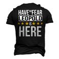 Have No Fear Leopold Is Here Name Men's 3D Print Graphic Crewneck Short Sleeve T-shirt Black