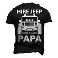 Hirejeep Dont Care Papa T-Shirt Fathers Day Gift Men's 3D Print Graphic Crewneck Short Sleeve T-shirt Black