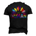 Human Lgbtq Month Pride Sunflower Men's 3D T-Shirt Back Print Black