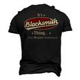 Its A Blacksmith Thing You Wouldnt Understand Shirt Personalized Name T Shirt Shirts With Name Printed Blacksmith Men's 3D T-shirt Back Print Black
