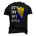Its In My Dna Bosnia Herzegovina Genetik Bosnian Roots Men's 3D T-Shirt Back Print Black