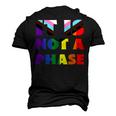 Its Not A Phase Lgbtqia Rainbow Flag Gay Pride Ally Men's 3D T-Shirt Back Print Black