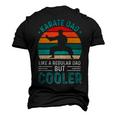 Karate Dad Like Regular Dad Only Cooler Fathers Day Gift Men's 3D Print Graphic Crewneck Short Sleeve T-shirt Black