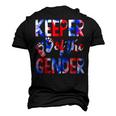 Keeper Of The Gender 4Th Of July Baby Gender Reveal Men's 3D T-shirt Back Print Black