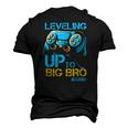 Leveling Up To Big Bro Again Gaming Lovers Vintage Men's 3D T-Shirt Back Print Black
