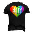Lgbtq Ally For Gay Pride Men Women Children Men's 3D T-Shirt Back Print Black