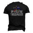 Im A Little Firecracker Patriotic 4Th Of July American Men's 3D T-Shirt Back Print Black