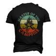 Master Of The Campfire Dad Camping Camping Dad Men's 3D Print Graphic Crewneck Short Sleeve T-shirt Black