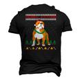 Merry Pitmas Pitbull Santa Claus Dog Ugly Christmas Men's 3D T-Shirt Back Print Black