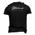 Montauk Retro Style New York Men's 3D T-Shirt Back Print Black