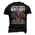 Montgomery Name Im The Crazy Montgomery Men's 3D T-shirt Back Print Black