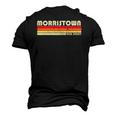Morristown Nj New Jersey City Home Roots Retro Men's 3D T-Shirt Back Print Black