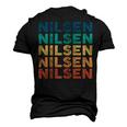 Nilsen Name Shirt Nilsen Family Name Men's 3D Print Graphic Crewneck Short Sleeve T-shirt Black