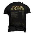 Norris Name Norris Facts Men's 3D T-shirt Back Print Black