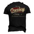 Owsley Shirt Personalized Name T Shirt Name Print T Shirts Shirts With Name Owsley Men's 3D T-shirt Back Print Black